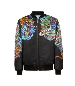 2025ใหม่แฟชั่นพิมพ์ลายหน้ากาก3D ใหม่แจ็คเก็ตลายสักสำหรับผู้ชายแจ็คเก็ตลำลองฤดูใบไม้ผลิฤดูใบไม้ร่วงวินเทจมีซิปเสื้อสำหรับผู้หญิงและผู้ชาย - Product Image 2
