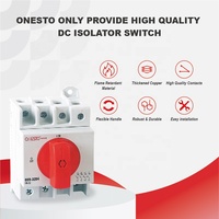Interrupteur de déconnexion cc 1000V 4 pôles 32A pour système solaire PV interrupteur d'isolateur cc