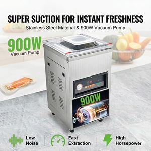 Commercial Household Chamber Vacuum Sealer 900W Dual Seal Stainless Steel <b>Low</b> Noise -100KPa Pressure 10L Capacity Stand/<b>Table</b> - Product Image 6