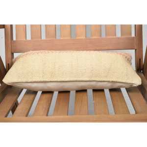 Beige Kilim Patchwork Wool Pillow 8x16 Inch Eco-Friendly Non-Slip Decorative <b>Cushion</b> Vintage <b>Fluffy</b> Leaves Pattern Removable - Product Image 5