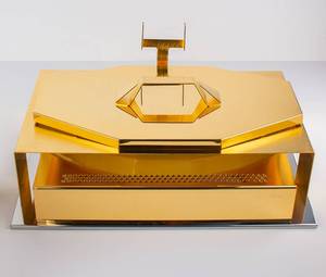 Lujoso plato de frotamiento comercial de acero inoxidable, calentador de alimentos plateado Kraft World CHW1004, calefacción de Gas ecológica para - Product Image 3