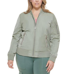 Veste softshell personnalisée OEM pour femmes, tissu léger en laine et polyester imperméable à fermeture éclair XL imprimé, tricoté au printemps et à l'automne - Product Image 4