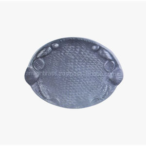 Plateau de service ovale moderne en aluminium, plat en métal, plat en aluminium pour la maison, la cuisine et l'usage décoratif, meilleur prix - Product Image 6