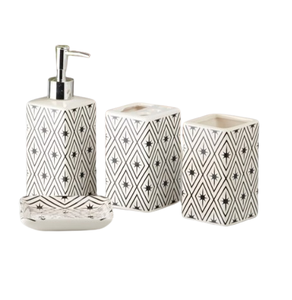 Ensemble de salle de bain en résine ensembles de salle de bain attrayants de haute qualité fabriqués à la main ensembles de décoration de salle de bain haut de gamme - Product Image 1