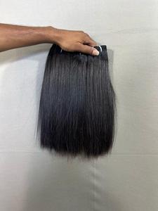 Venta Caliente de Cabello Humano Natural Doblemente Estirado en Paquetes, 100% Cabello Humano Liso, Cabello Indio Virgen con Cutícula Alineada, Proveedor de Cabello - Product Image 4