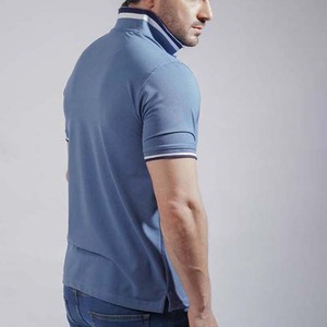 T-shirt d'été pour homme à manches courtes en tricot uni 100% coton à séchage rapide, coupe ajustée pour la salle de sport - Product Image 4