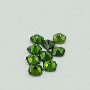 Piedra Preciosa Suelta de Amatista Natural de 5mm, Corte Cojín, Certificada por IGI, Verde Pulido, Precio al por Mayor, Alta Calidad, Facetada - Product Image 1