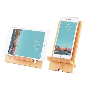 Supporto per Tablet in legno di ultima progettazione stazione di ricarica rifinita naturale supporto per telefono portatile da viaggio