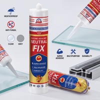 Scellant de toiture en silicone neutre, résistant aux intempéries, adhésif flexible pour l'étanchéité des joints de construction extérieure, façade de bâtiment, OEM