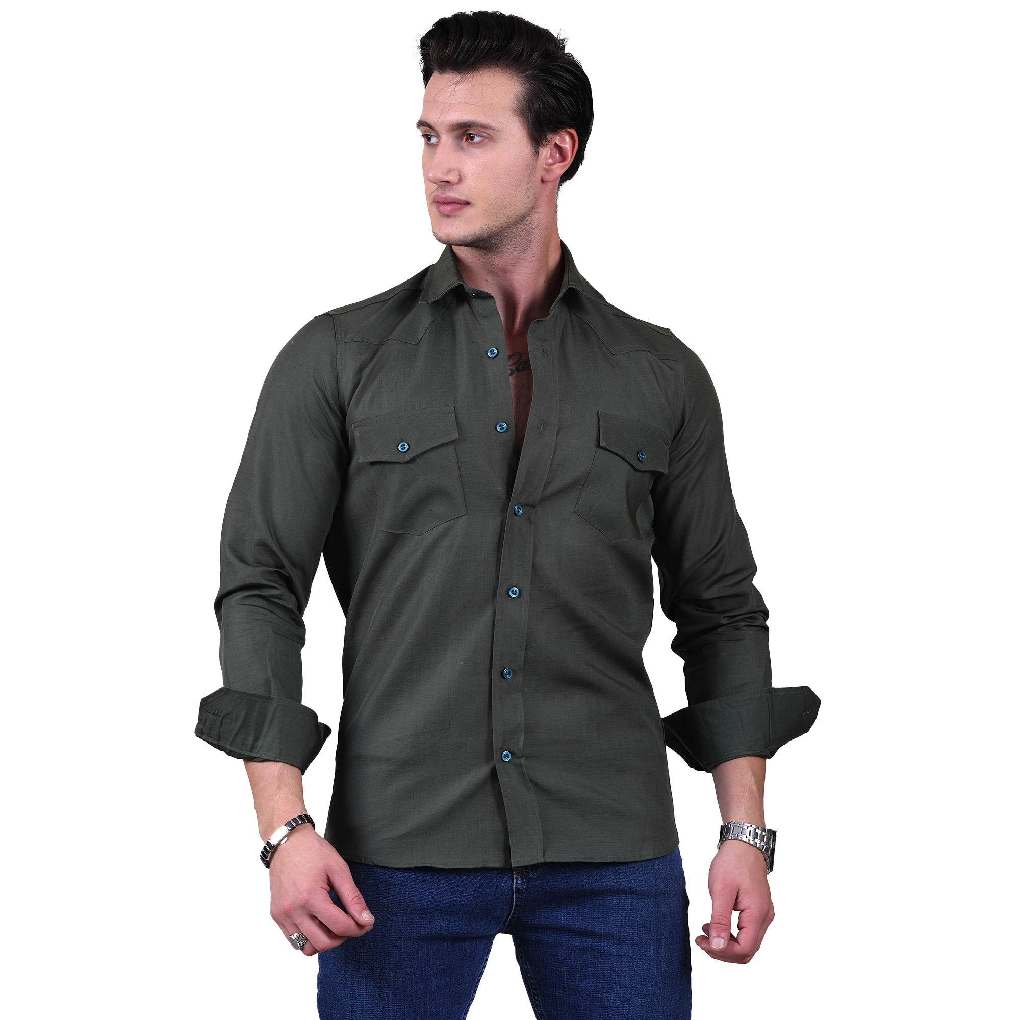 สีเขียว