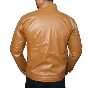 Meilleur prix Veste en cuir pour homme sur mesure Mode Veste en cuir de vache véritable Veste en cuir véritable pour homme Veste bomber pour homme - Product Image 5