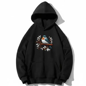 Sweat à capuche Urban Men Puff Printing avec motifs en relief, construction confortable et style tendance pour les tenues streetwear - Product Image 1