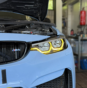 Fari Anteriori CCTC <span class=keywords><strong>Serie</strong></span> 4 F32 F33 F36 F80 M3 F82 M4 a LED Stile IKON Bianchi/Gialli per <span class=keywords><strong>BMW</strong></span> 425i 428i 430i 435i 6/8/9 Pin - Product Image 5