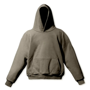 Men's High Quality Cotton French Terry Oversize Hoodie <b>Thick</b> <b>Fleece</b> Drop Shoulder Plain Dyed Customizable Design for Winter Use - Product Image 5