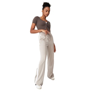 Pantalones de chándal personalizados de algodón polar para mujer, venta al por mayor, pantalones de correr ODM para yoga, gran oferta para la temporada de invierno - Product Image 1