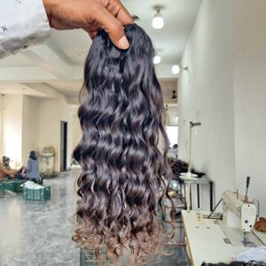 ผมต่อแบบดิบผมอินเดียไม่ผ่านกระบวนการธรรมชาติเวียดนามมัดผมทรงหลวม - Product Image 4