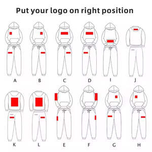 Heavyweight Cotton French Terry Two-Piece <b>Hoodie</b> Set for Men Custom Vintage Washed Oversized Sun-Faded Rhinestone Tracksuit - Product Image 4