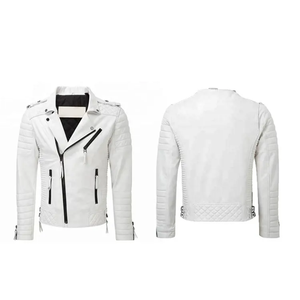 Veste en cuir personnalisée pour hommes blouson classique ou style motard cuir de vache véritable logo marque OEM ODM vente en gros de vêtements d'hiver - Product Image 1