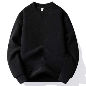 Sudadera para Hombre de Alta Calidad, Cuello Redondo, Sudadera con Capucha, Ropa Casual, Color Sólido, Básicos, Mezcla de Algodón - Product Image 2