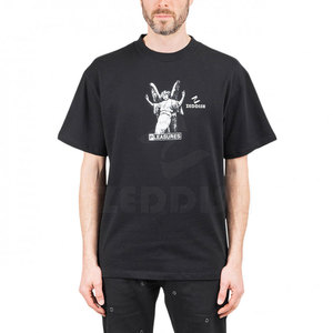 Camiseta de Punto 100% Algodón con Diseño de Letras, Antiarrugas, Transpirable, Cómoda, Diseño Holgado, Talla Personalizada, en Existencia - Product Image 1