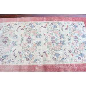 3.5x6.3 ft Turkish Vintage Rug, Accent Rug, <b>Red</b> <b>Wool</b> Rug - Product Image 4