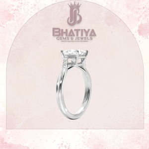 Bague Hip Hop faite à la main en argent sterling 925 plaqué or 18 carats Moissanite diamant bague fine bijoux de luxe pour fiançailles et cadeau de mariage - Product Image 6