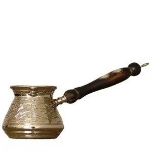 Cafetera Turca de Madera y Cobre con Asa, Elegante Vajilla, Taza de Café, Decoración de Mesa para el Hogar, Cocina, Restaurante, Hotel, Fiesta - Product Image 1