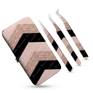 Pince à épiler d'extension de cils en acier inoxydable antistatique avec logo personnalisé Ciseaux de coupe Volume de fibre pointu disponible dans toutes les couleurs - Product Image 6