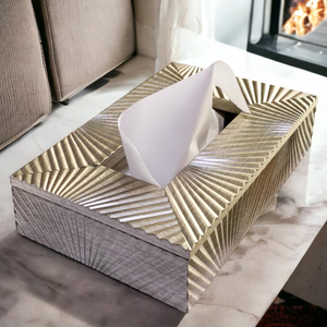 Boîte à serviettes moderne faite à la main avec construction en bois et en métal Design élégant pour la maison, l'hôtel et le restaurant 2025 - Product Image 3
