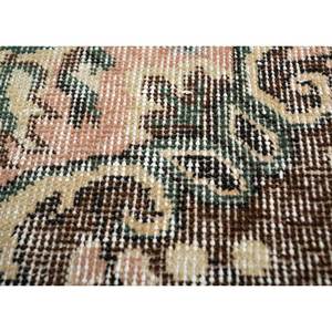 Alfombra Vintage de Lana 9x12, Roja y Naranja, Anudada a Mano, con Medallón Rectangular, Patrones Abstractos de Rompecabezas, para Entrada, Pasillo, Hogar - Pae-2940 - Product Image 3