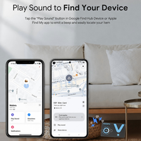 Carte de suivi d'objets Bluetooth ultra-mince avec fonction Localiser et Hub de localisation, recharge sans fil, batterie 6 mois