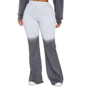 Trendy Breathable Windproof <b>Women</b> Flared <b>Sweatpants</b> with Drawstring and Elastic Waist - Product Image 1
