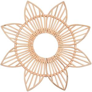 Vietrustic dernier miroir en osier bambou rotin miroir décor de salon - Product Image 2