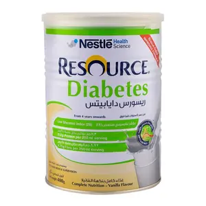 Nestlé Resource Diabetic 400g | Nestlé Resource High Protein - 400g Pet Jar Pack (saveur de vanille)