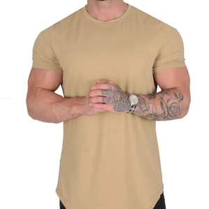 Camisa de algodón personalizada para hombre, camiseta de verano cómoda y transpirable con logotipo personalizable para hombre, ropa deportiva, ropa al por mayor - Product Image 4