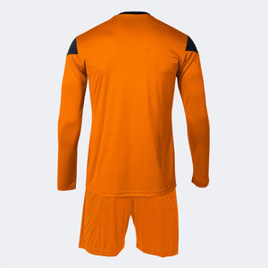 Uniforme de fútbol de poliéster 100% con mangas completas naranja, ropa de equipo de alta calidad, juegos de corte automatizados que incluyen logotipo personalizado-servicio OEM - Product Image 2