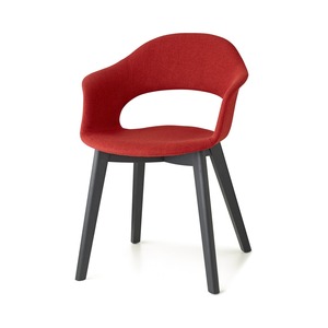 Upholstered Fabric Dining <b>Armchair</b> with Beech Wood Frame - Product Image 4