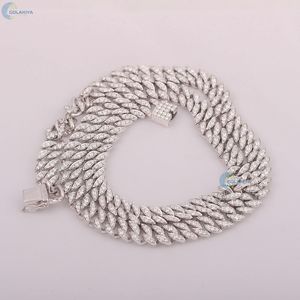 Incoloro Lab Grown Diamond Miami Cadena cubana 16MM Iced Out Cadena de hip hop hecha a medida - Product Image 1