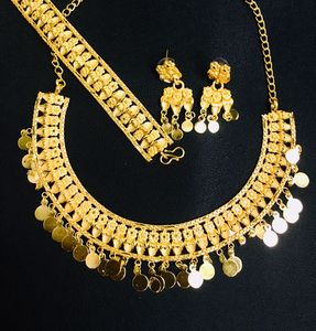 2024 Vintage italien inspiré mode 24K plaqué or cuivre collier boucle d'oreille ensemble cadeau direct des états-unis à la France Comores Mayotte - Product Image 2