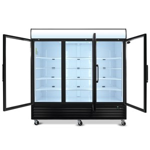 Vente de Vitrines Réfrigérées Combinées Commerciales pour Supermarchés, Plusieurs Tailles, 2 à 8 Panneaux en Acier Coloré - Product Image 4