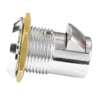 Cylindres de serrure tubulaires en alliage de zinc plaqué zinc haute résistance 60 mm avec 2 clés pour camping-cars, boîtes à outils, machines, marque ABA