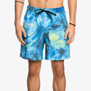 Modern Fit <b>Mens</b> Solid Swim <b>Trunks</b> Breathable & Quick Dry Customizable Logo for Beach Sports Shorts - Product Image 1