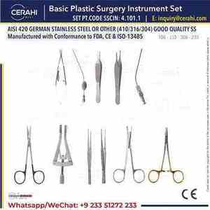 ชุดเครื่องมือผ่าตัดพลาสติกพื้นฐานเครื่องมือผ่าตัดทำจากสเตนเลสสตีลอุปกรณ์กังหันแบบแมนนวลแหล่งโลหะ - Product Image 5