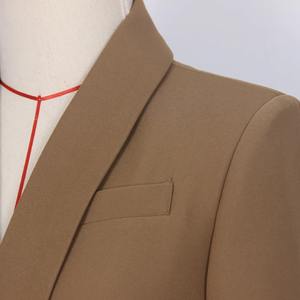 เสื้อเบลเซอร์ผู้หญิงคุณภาพสูงหรูหราปกเสื้อแบบใหม่สำหรับฤดูใบไม้ผลิ2025ใหม่แจ็คเก็ตสุภาพสตรีกระดุมทองคลาสสิกพอดีตัวสูทผู้หญิงฤดูใบไม้ร่วง - Product Image 5