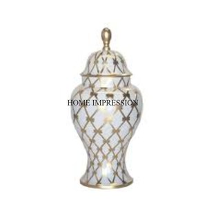 Nuevo patrón, llegada, diseñador de arte creativo moderno, Metal de primera calidad, Color blanco, recubierto de polvo, tarro de jengibre, suministros de utensilios de cocina - Product Image 4