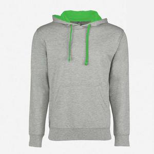 Heather Grey O-Neck Pull À Capuche Hommes Hiver Français Polaire Sweats Contraste Imprimer XL Taille Brodé Technique En Gros - Product Image 3