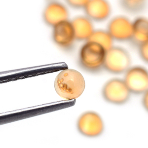25ชิ้นสีเหลืองซิทรินธรรมชาติทรงกลม3มม. พลอยอัญมณีหนา2.4มม. 4.3ชุด iroc ขายคุณภาพสูงปล่อยรถแท็กซี่ - Product Image 4