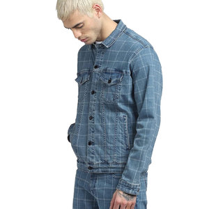 Fabricant de vestes en tissu denim de coton sur mesure, lavage pigmenté, OEM, veste en jean denim sur mesure pour homme - Product Image 3