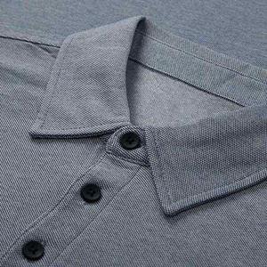 Camisas de Hombre al por Mayor, Tejido Sólido de Punto, Manga Corta, Antiarrugas, 100% Algodón, Transpirables, Tallas Grandes, Estilo Urbano Informal - Product Image 3