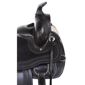 Selle de cheval occidentale en cuir véritable de Shyam International 100% fabriquée à la main en Inde - Product Image 3
